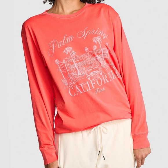 PINK Long-Sleeve Tee - Picture 1 of 6